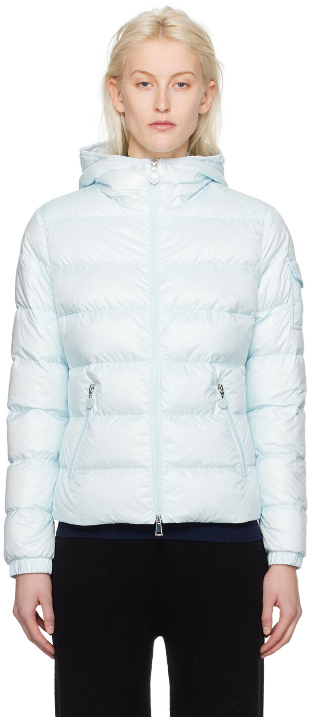 

Синий пуховик Gles Moncler