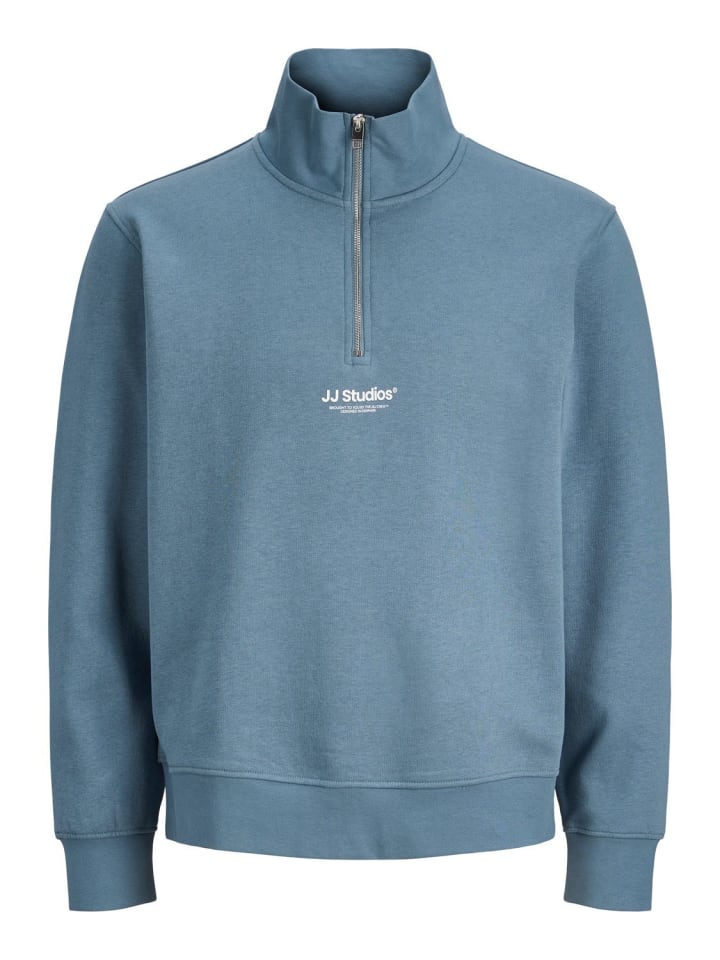 

Jack & Jones Толстовка JJESOHO с застежкой-молнией на четверть длины, серая, Серый, Jack & Jones Толстовка JJESOHO с застежкой-молнией на четверть длины, серая
