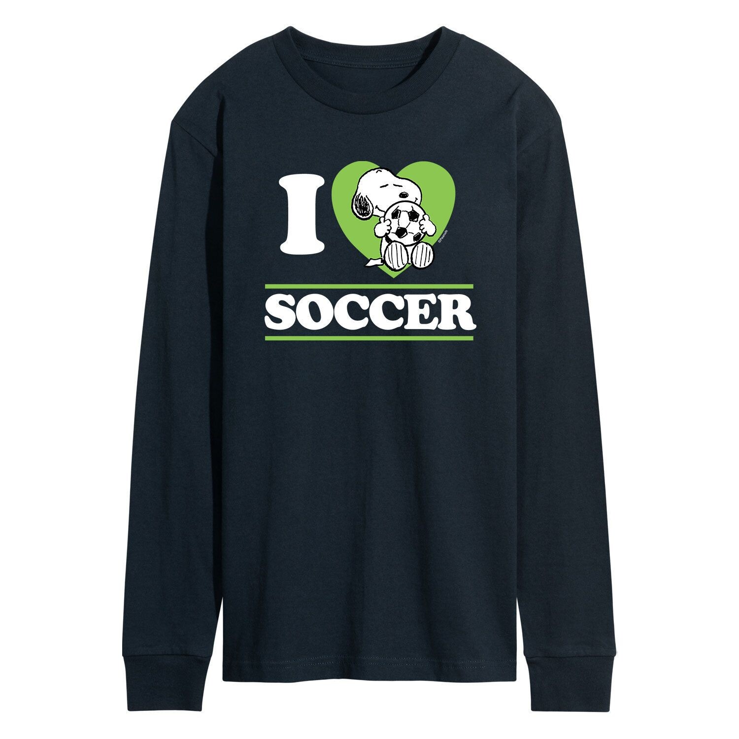 

Мужская футболка арахисового цвета Snoopy "I Love Soccer" Licensed Character