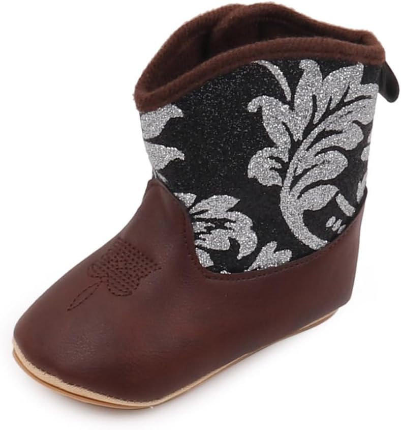 

Детские ковбойские ботинки Kuner, вестерн-башмачки для малышей, мягкая подошва, нескользящие, для новорожденных мальчиков и девочек 0-18 месяцев, Bjz3166-yinse