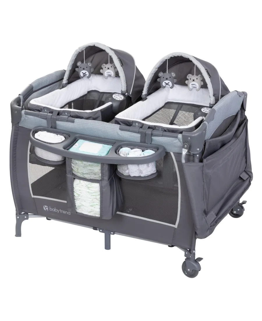 Детский спальный мешок Baby Lil Snooze Deluxe III для близнецов - Уютный серый Baby Trend
