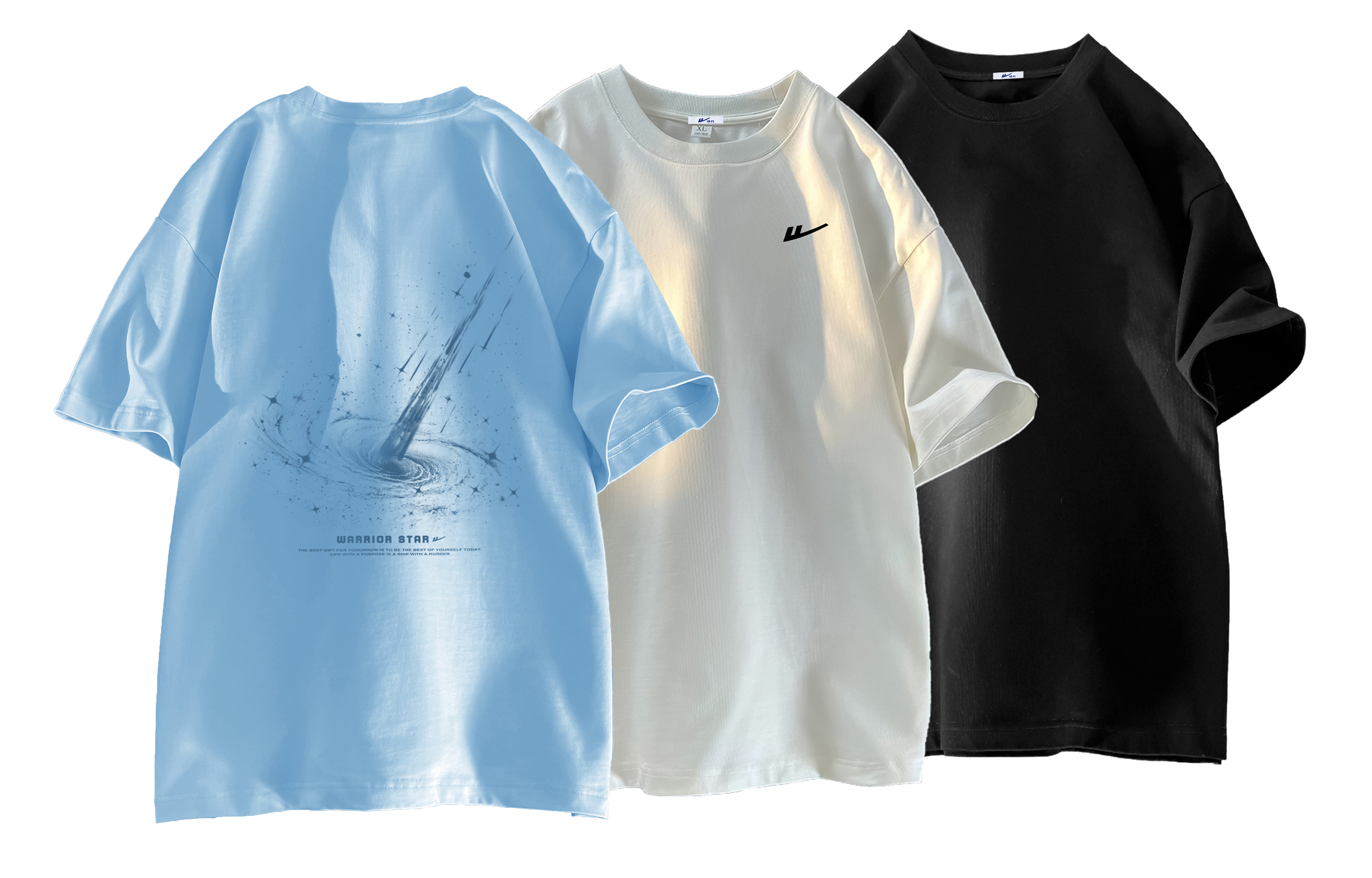 

Футболка Unisex из коллекции Feather Wings WARRIOR, [multiple styles/3 pack]синий+белый+pure черный