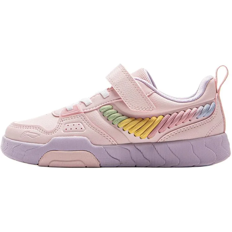 Детские повседневные кроссовки Li-Ning Sports Life Collection, светло-розовый красный