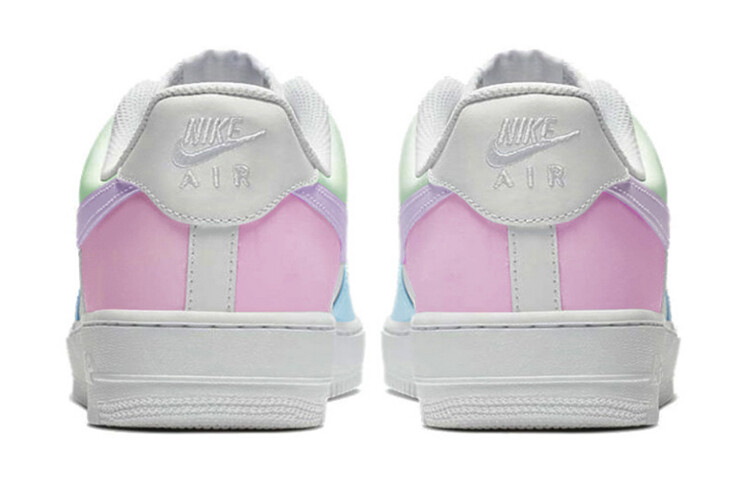 Кроссовки Nike Air Force 1 Lifestyle Shoes Men Low-top White/blue/green/pink/red, белый — фото 4