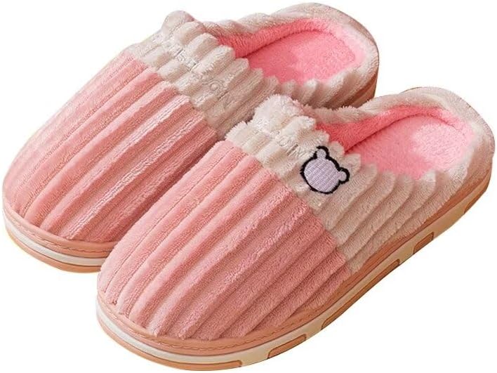 

Мягкие и удобные хлопковые тапочки Zonkacen для мужчин и женщин, для зимы, для дома, для гостей, для прогулок, розовый