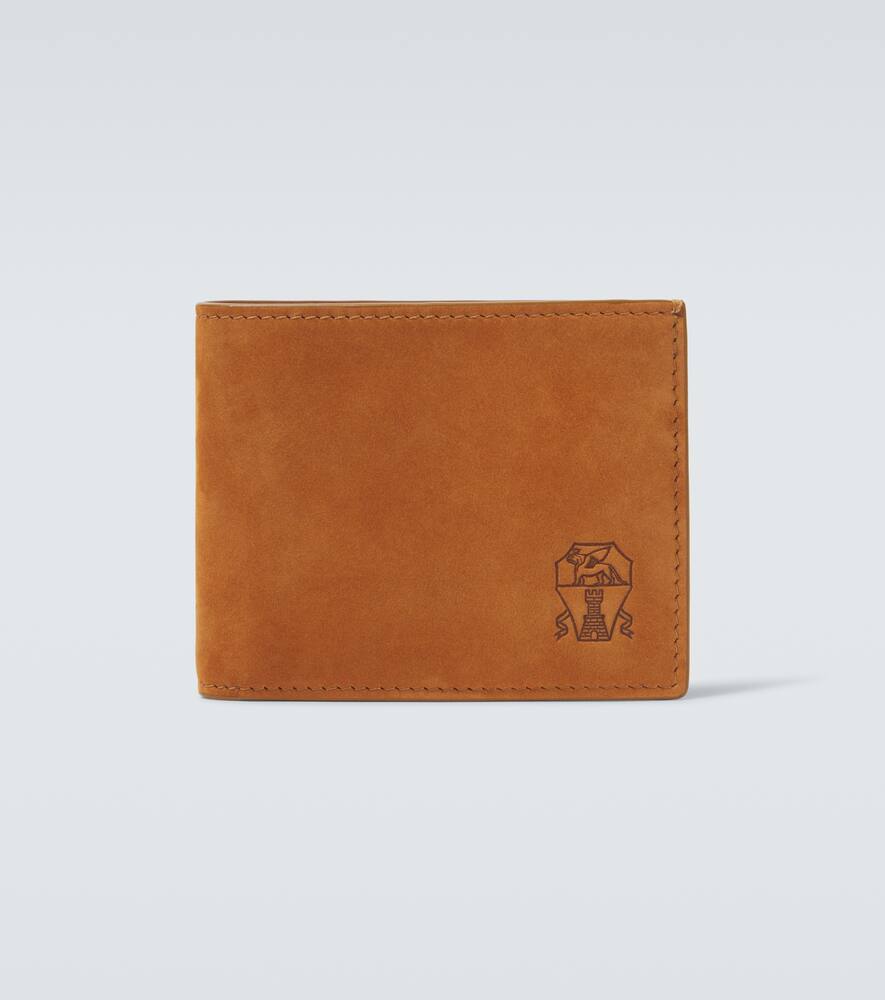 

Замшевый бифолд кошелёк Brunello Cucinelli, Cognac