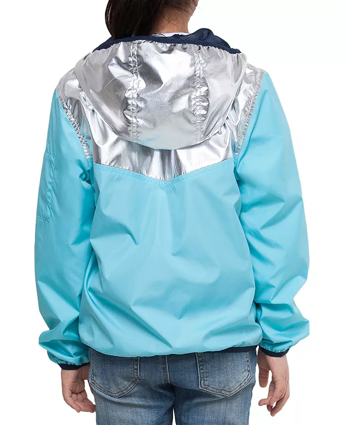 Легкая ветровка для девочек больших размеров XS-XXL Rokka&Rolla, синий — фото 2