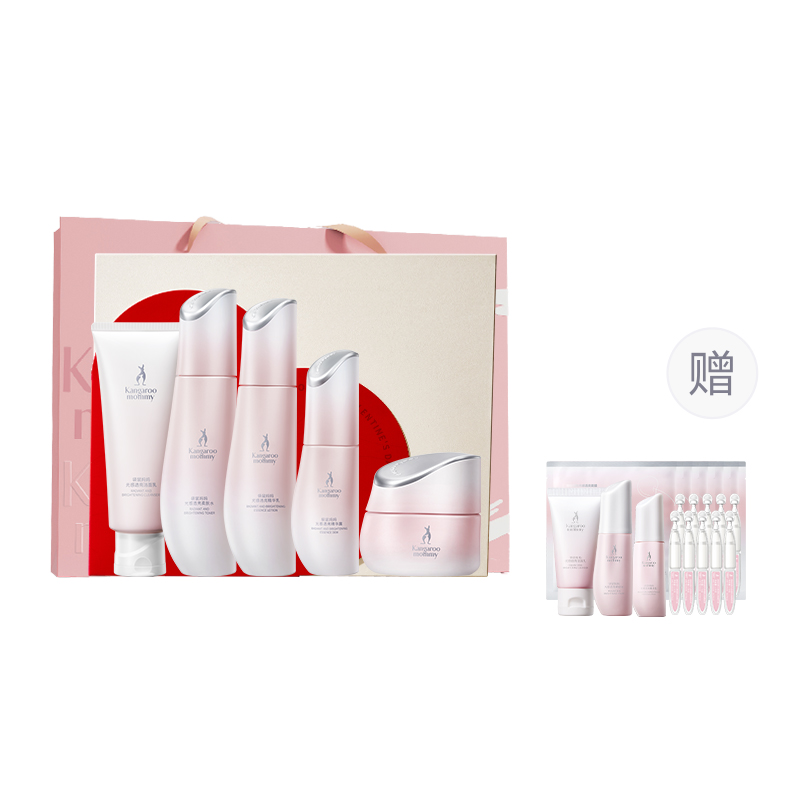 Набор косметических средств Kangaroo Mommy Radiant & Brightening Skincare Series: лосьон + тонер + очищающая пенка — фото 2