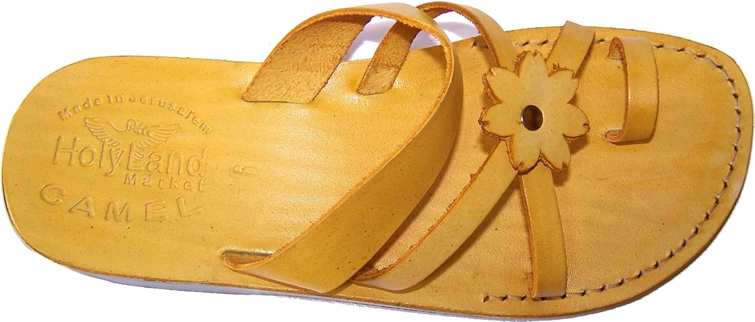 

Унисекс сланцы Святой Земли с библейским дизайном (Иисус - Яшуа), стиль Галилеи - цветные Holy Land Market, желтый