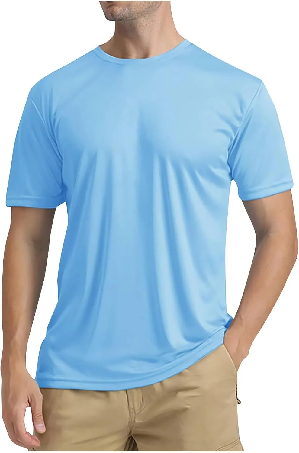 

Футболка-рашгард для мужчин SPF 50 с коротким рукавом