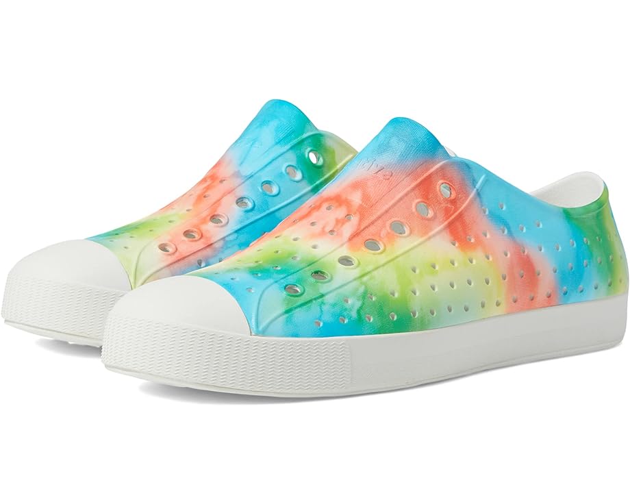 

Кроссовки Native Shoes Jefferson Sugarlite Print, цвет Shell White/Shell White/Rainbow Tie-Dye