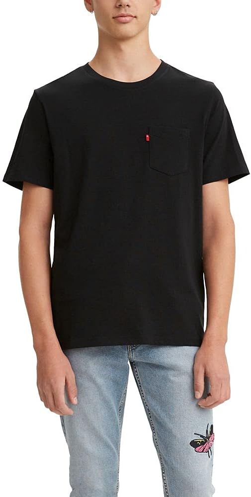 

Мужская футболка Levi's с коротким рукавом и классическим карманом (доступна в большом размере), Mineral Black Slub, Черный, Мужская футболка Levi's с коротким рукавом и классическим карманом (доступна в большом размере), Mineral Black Slub