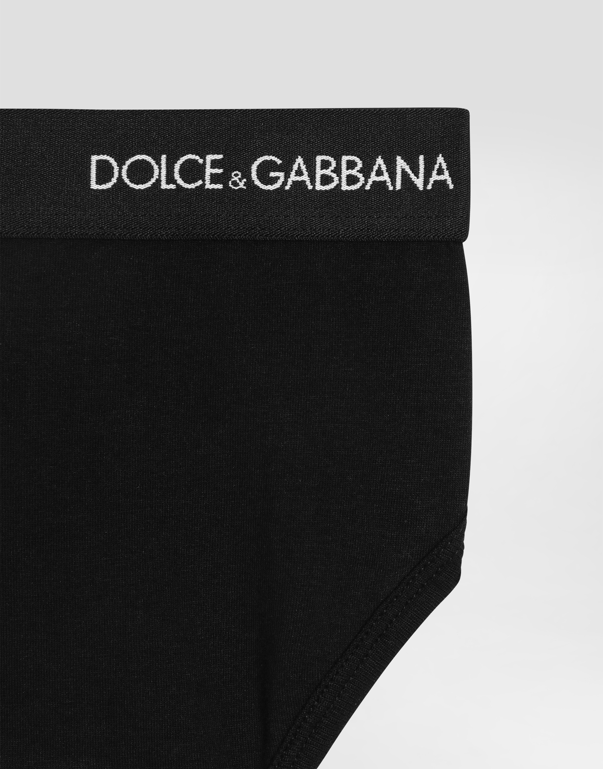 Двойная упаковка стрейчевых трусов из джерси DOLCE & GABBANA, черный — фото 4