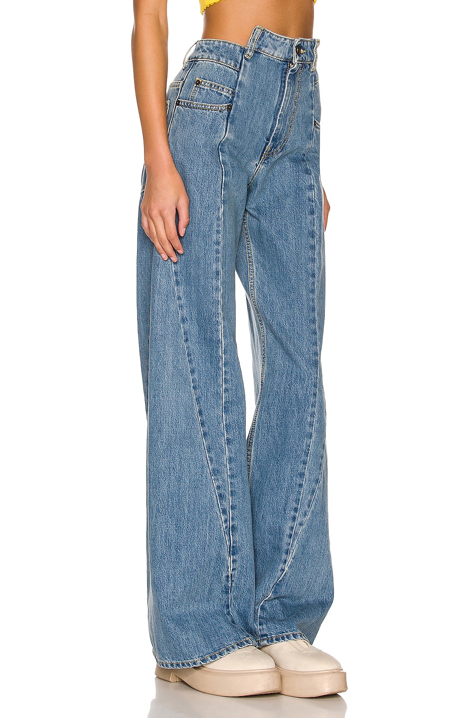 Джинсы с пятью карманами и широкими штанинами Maison Margiela, Denim — фото 2