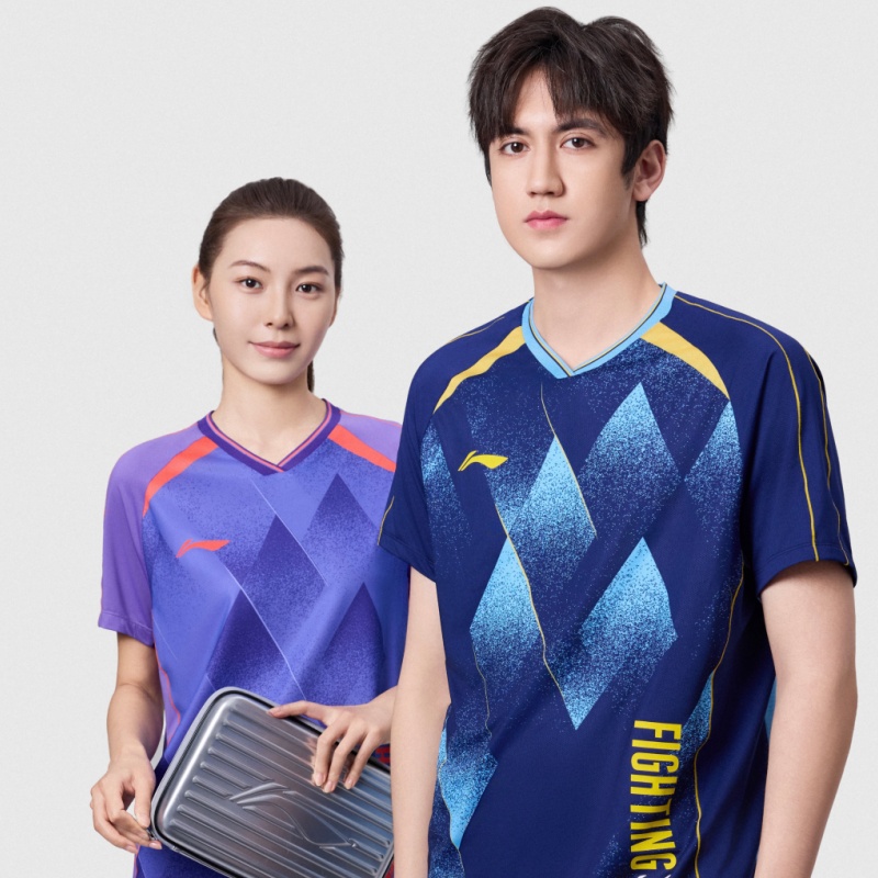 Коллекция для настольного тенниса Li-Ning, одежда унисекс, image синий — фото 4
