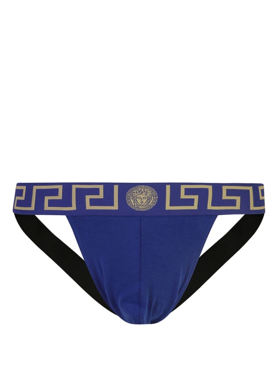 

Versace трусы-джоки с узором Greca, синий
