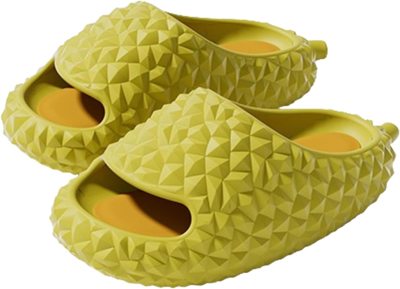 

Тапочки с фруктом дуриан для женщин и мужчин, комфортные, быстро сохнущие, с толстой подошвой, открытым носком, для душа, нескользящие, для ванной, (40/41 EU, коричневые) Znel