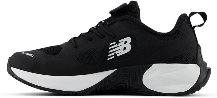 Детские кроссовки New Balance FuelCell Play V1 с застежкой-липучкой, черно-белый — фото 3