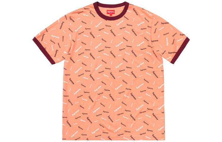 

Футболка унисекс Supreme, персиковый
