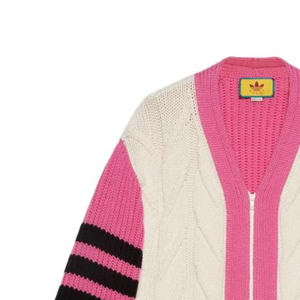 Свитер Gucci женский вязаный, многоцветный узор, мультиколор — фото 2