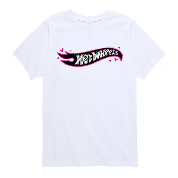 

Футболка с логотипом в виде сердца, глаз и черепа для мальчиков 8-20 лет Hot Wheels, белый