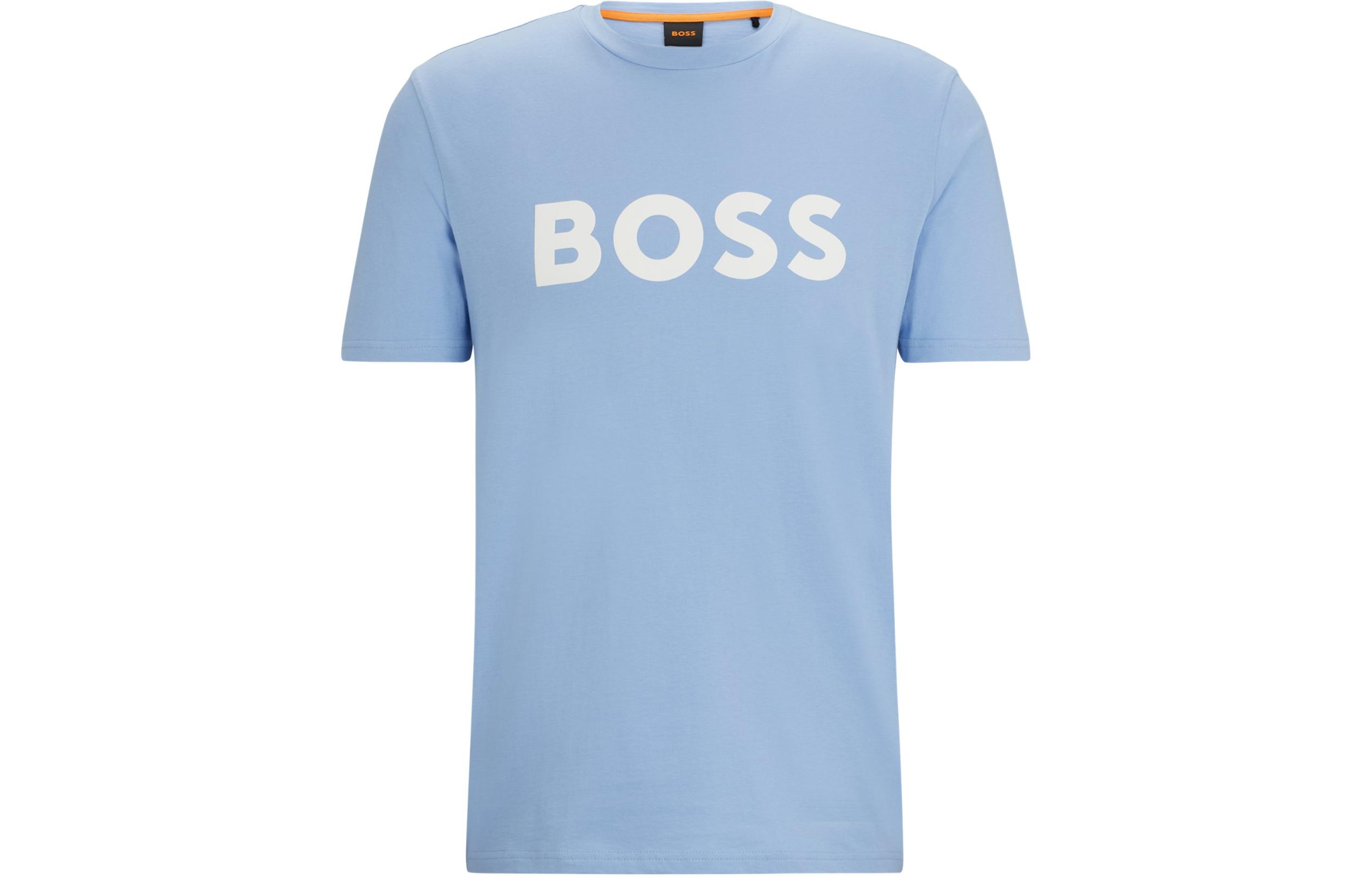 

HUGO BOSS Футболка мужская светло-голубая