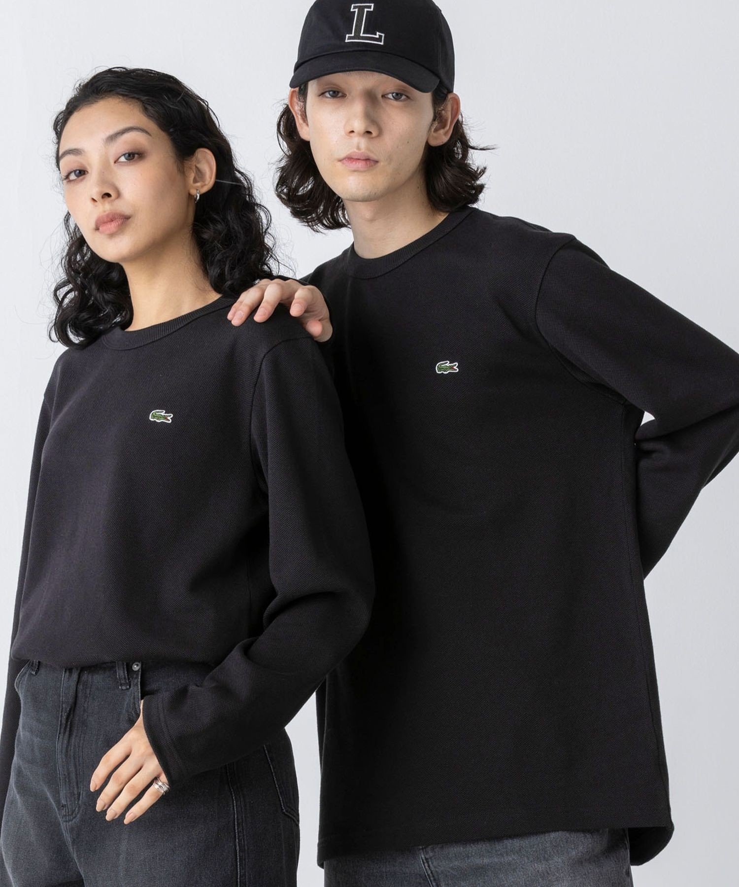 Футболка LACOSTE Classic Pique Long Sleeve, Черная