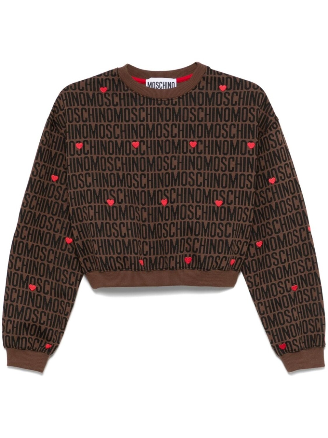 

Толстовка с логотипом Moschino, коричневый