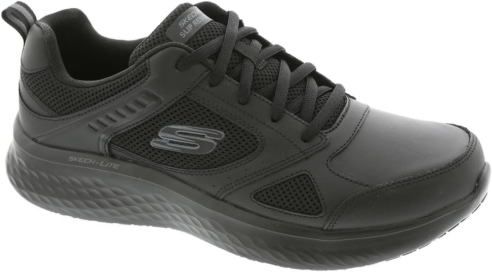 

Мужские кроссовки Skechers Skech-lite Pro Skaut с атлетическим дизайном, противоскользящие, для сферы общественного питания, черный