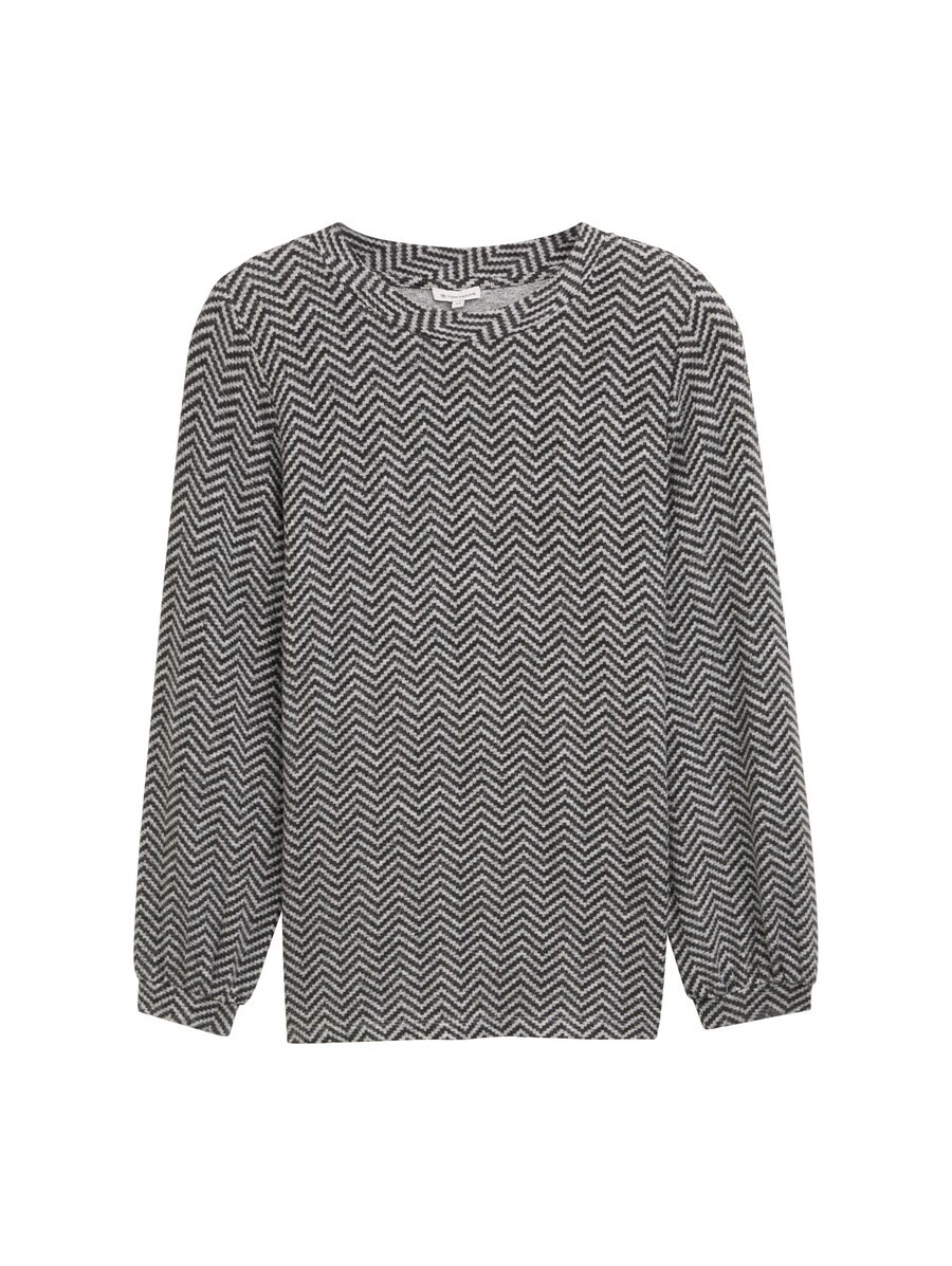 

Лонгслив Tom Tailor Women + Shirt, цвет grey/anthracite