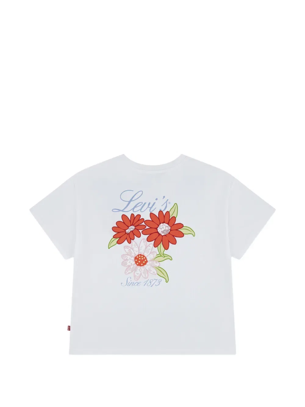 Футболка с цветочным принтом Levi'S Kids, белый — фото 2