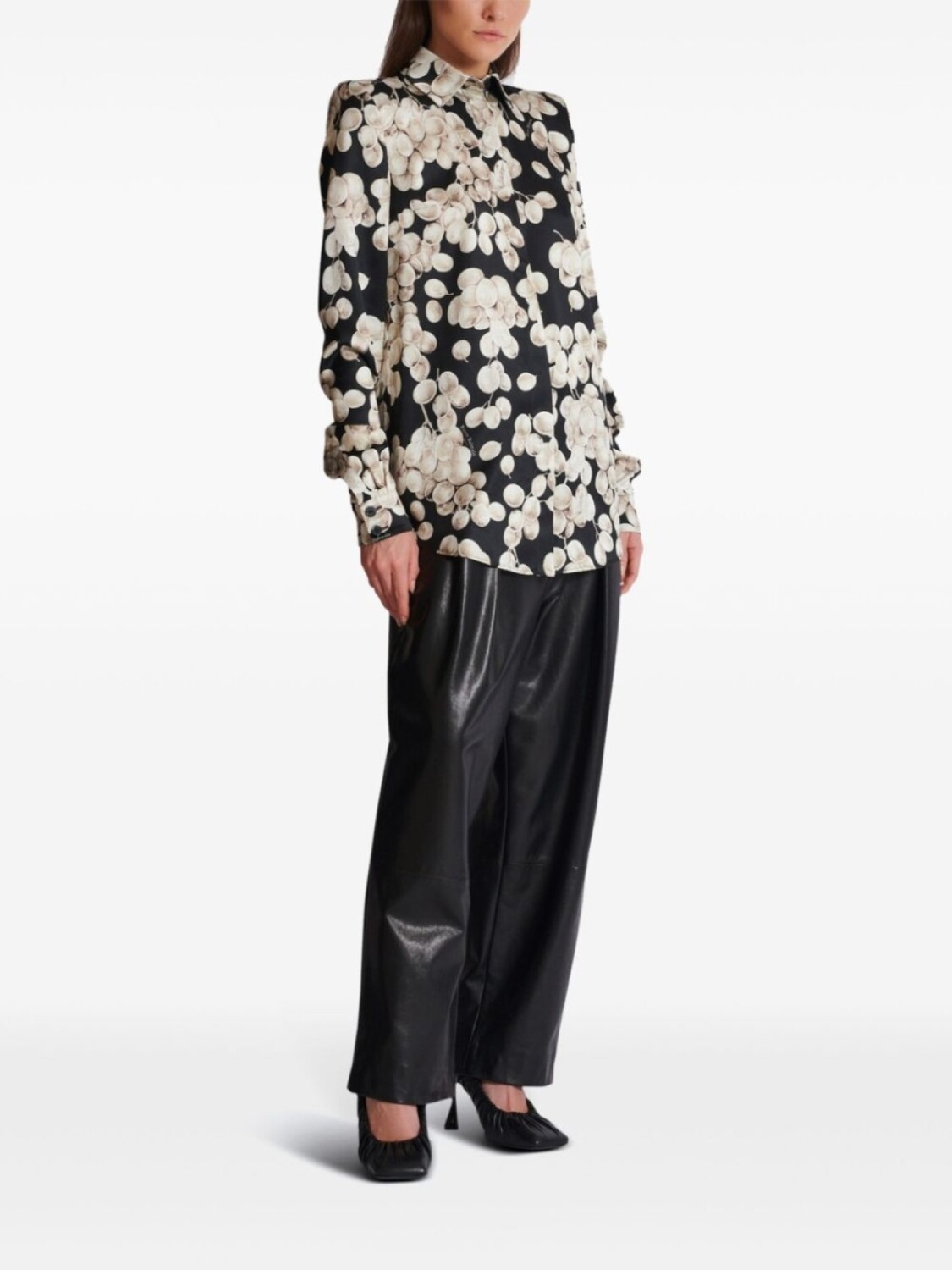 

Balmain рубашка с принтом, черный