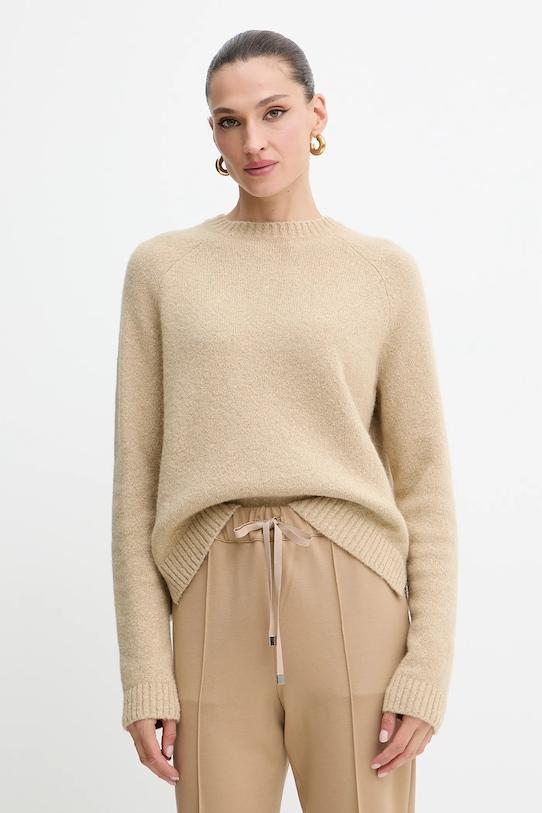 

Свитер с добавлением шерсти Boss, зеленый