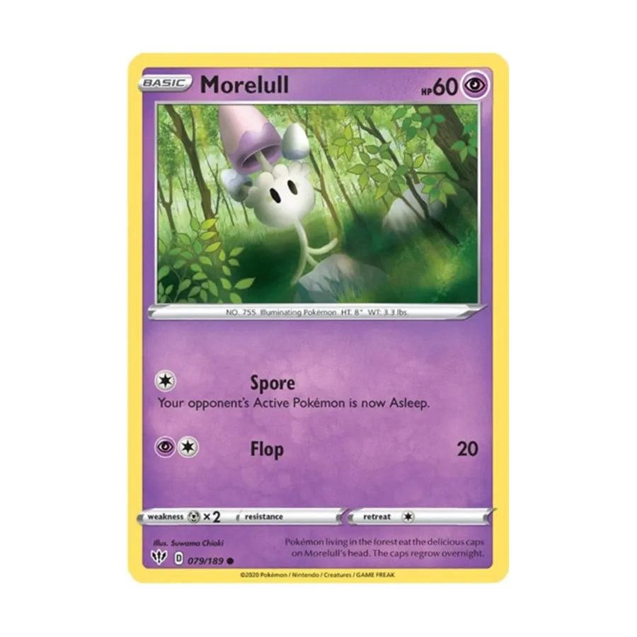 

CCG Морулалл (К) # 79/189, Pokemon - SWSH03 - Darkness Ablaze - Singles