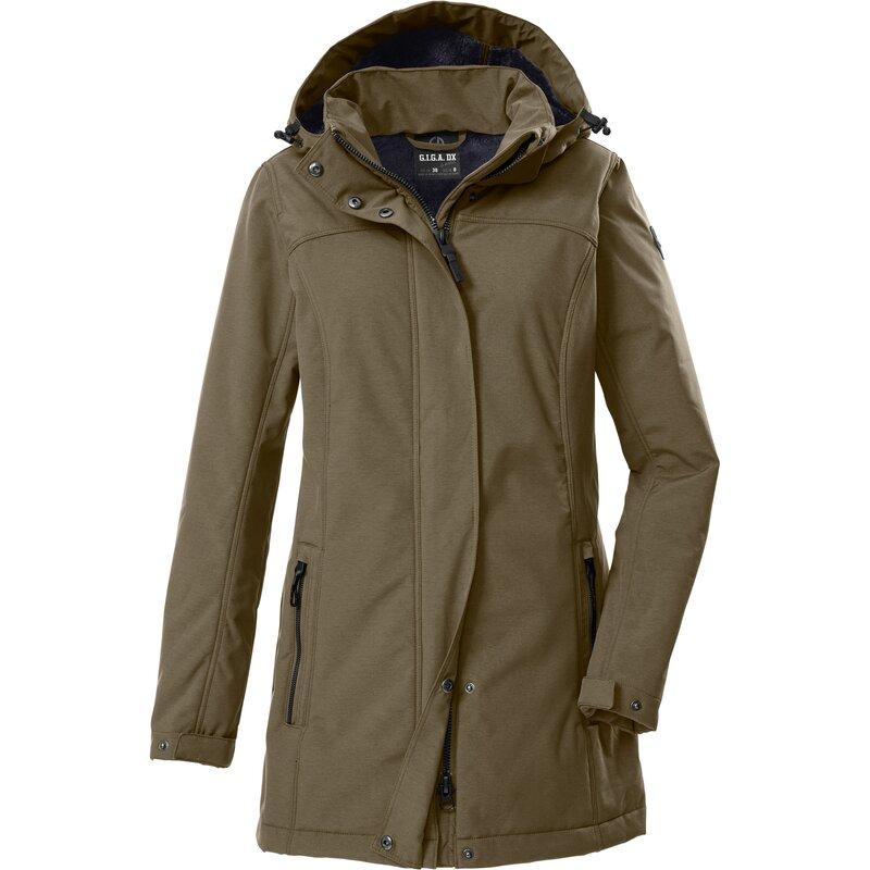 

Coat gw 36 wmn sftshll prk G.I.G.A. Dx By Killtec, цвет dunkelschlamm