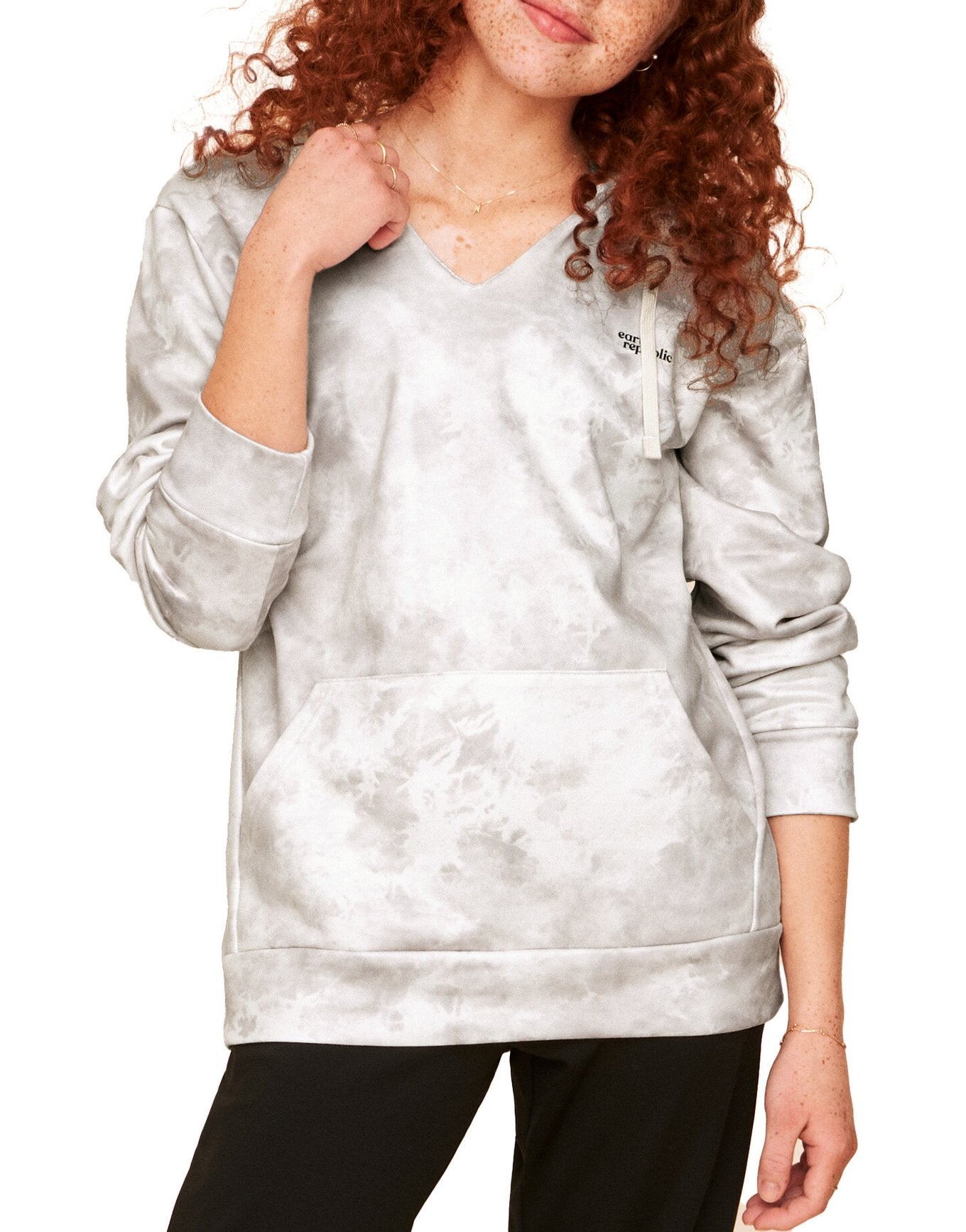

Женская толстовка с капюшоном Earth Republic Faye Adore Me, цвет tea stain print