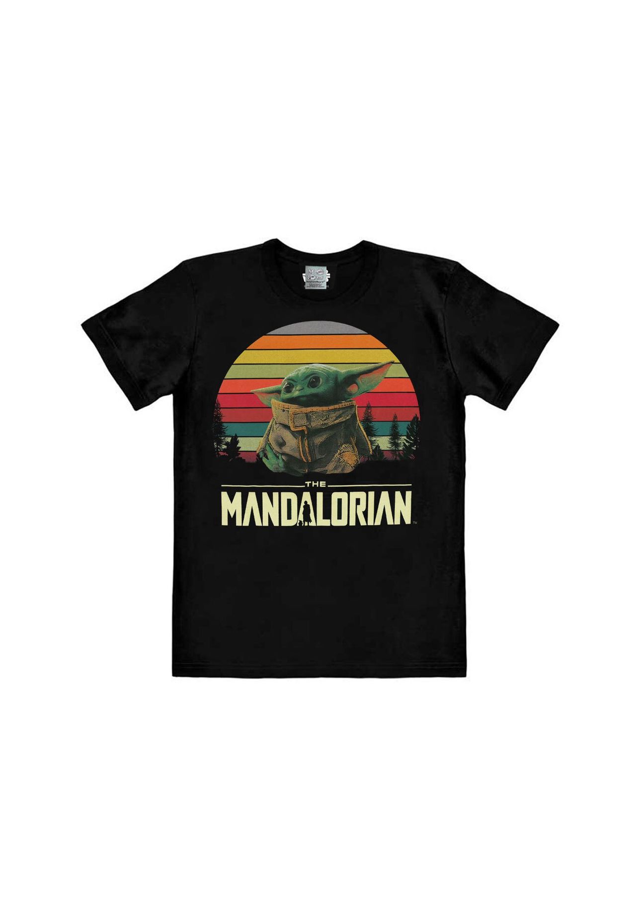 

Футболка Easyfit Mandalorian - Маленький Йода LOGOSHIRT, черный