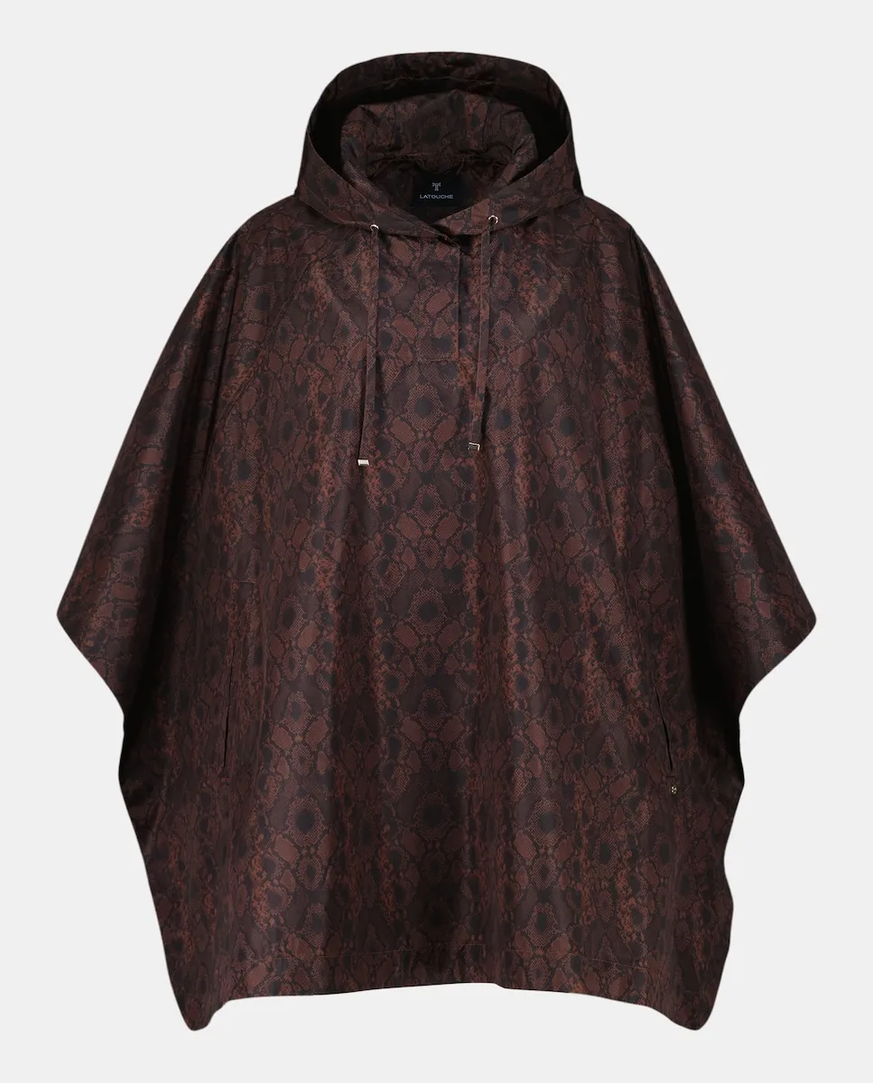 

Дождевик с принтом змеи Latouche, коричневый