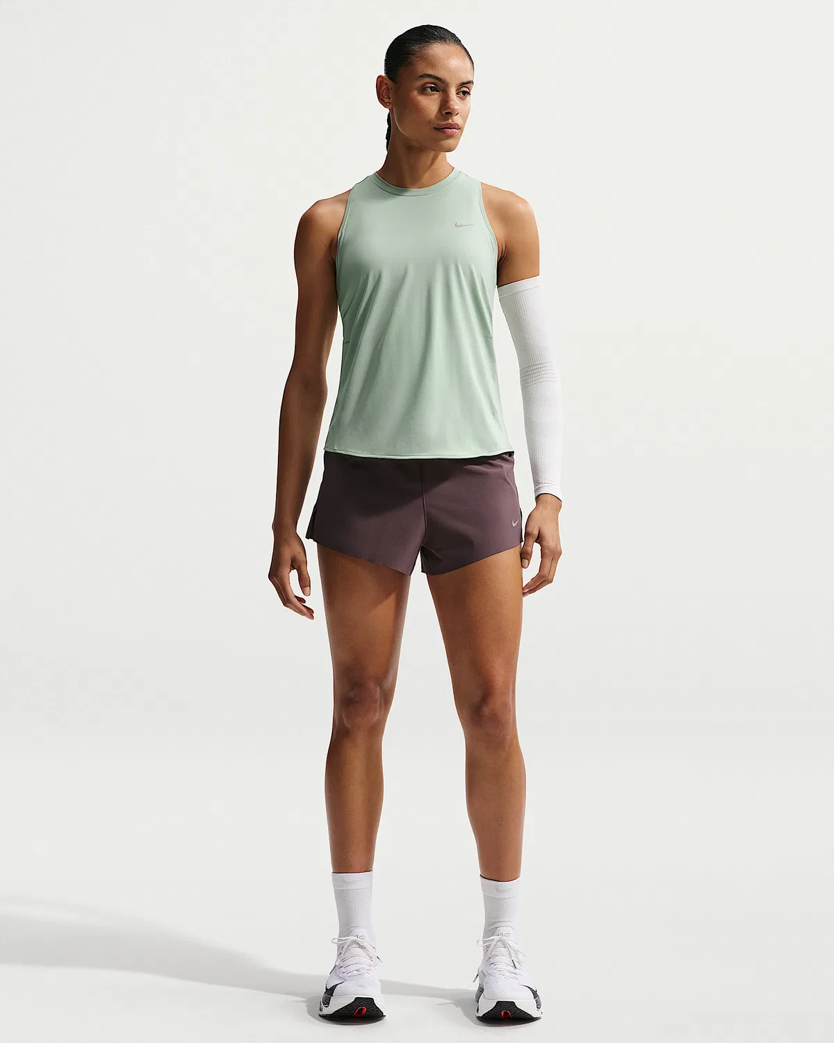 Женский топ для бега Dri-FIT Nike Swift, Steam — фото 4