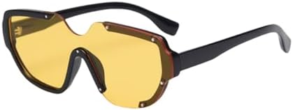 

Солнцезащитные очки с полуободковой оправой и заклепками 2027 года для женщин, с интегрированными линзами, в стиле ретро, ​​мужские очки с защитой от УФ-излучения UV400 MTZJH, C3