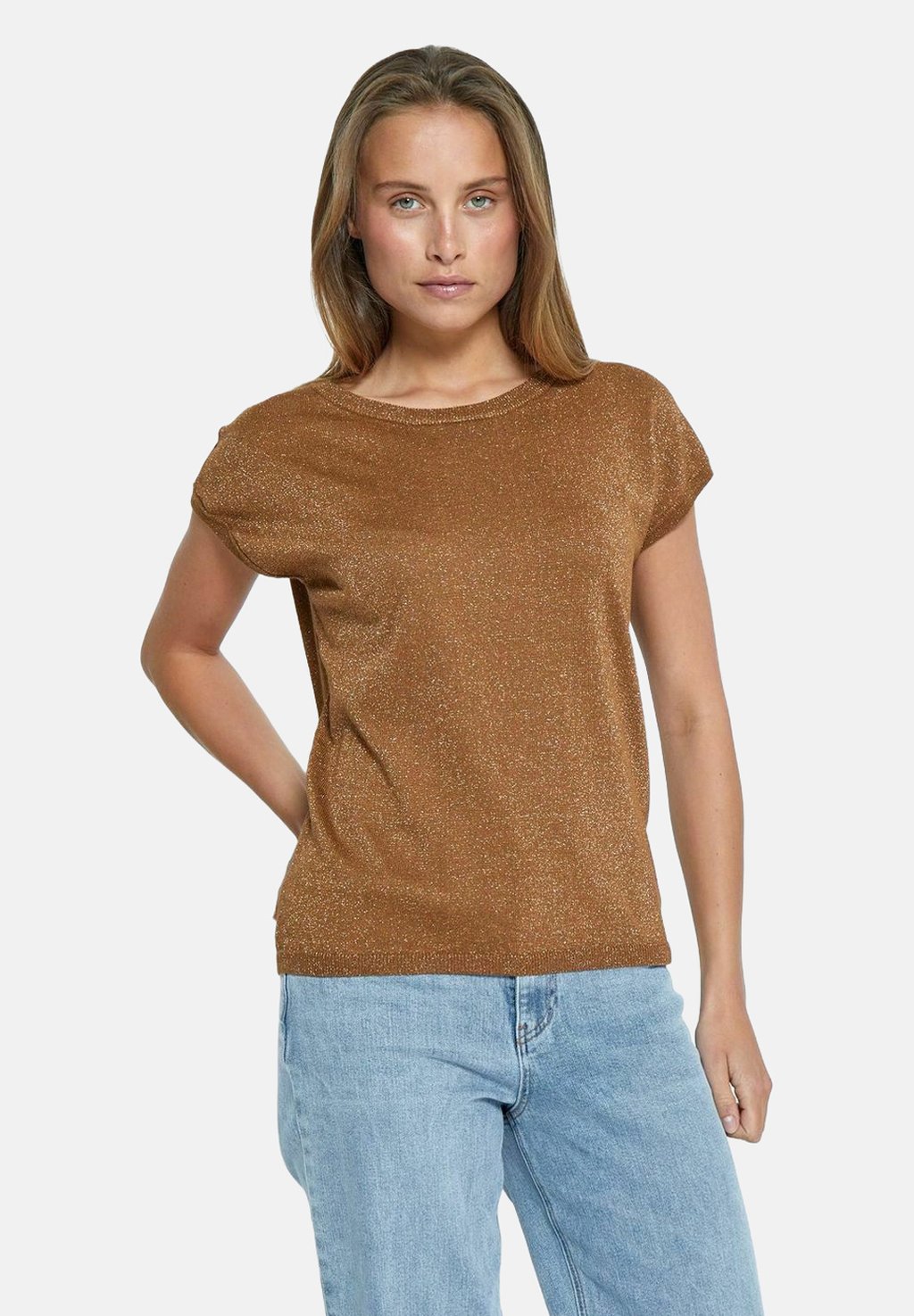 

Базовая футболка REMI CAP SLEEVE PEPPERCORN, коричневый