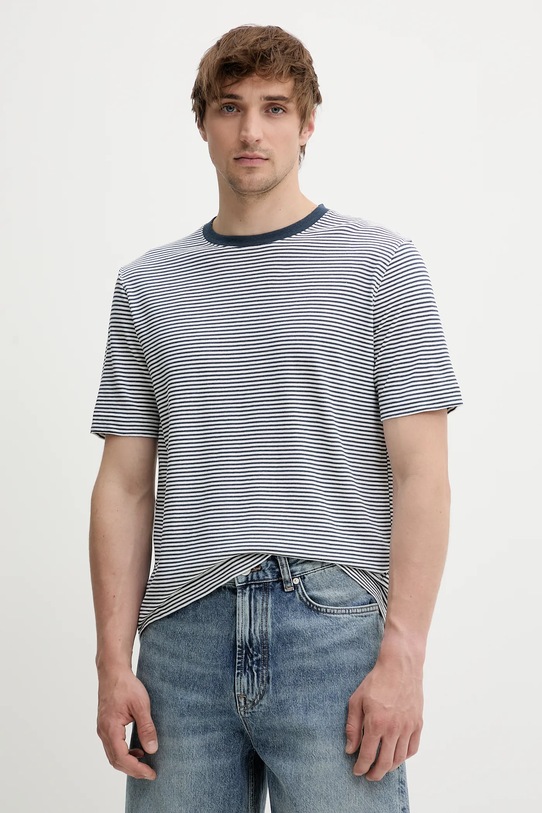 

Футболка с добавлением льна Marc O'Polo, синий