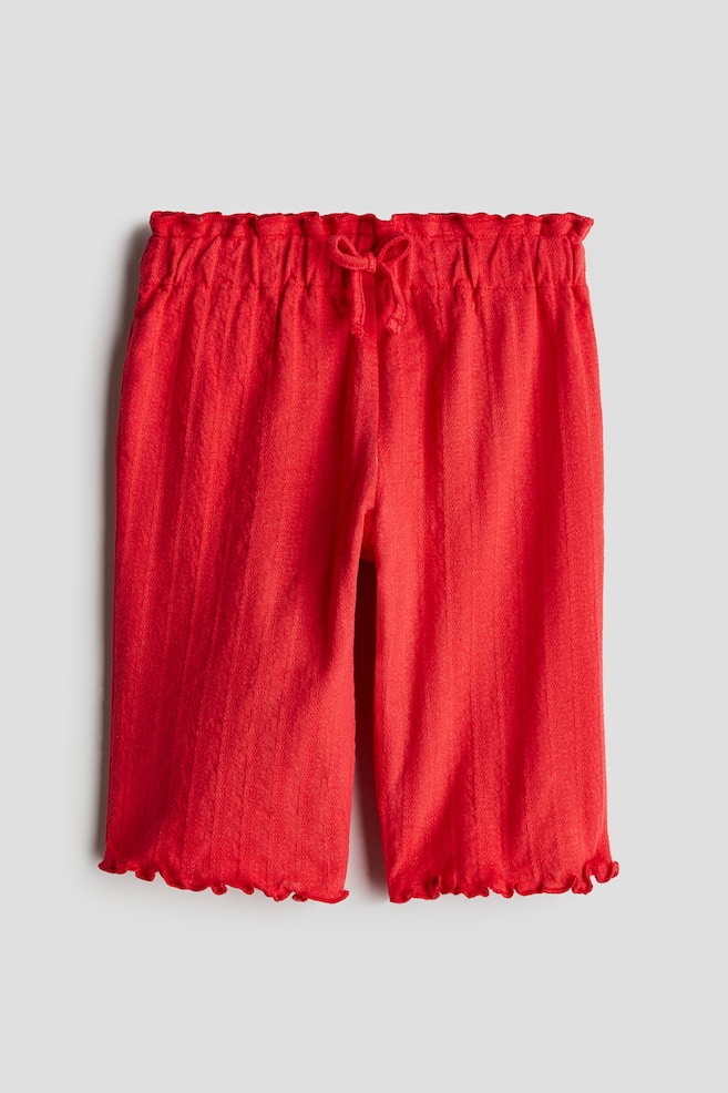 

Брюки из хлопка со структурой H&M, красный