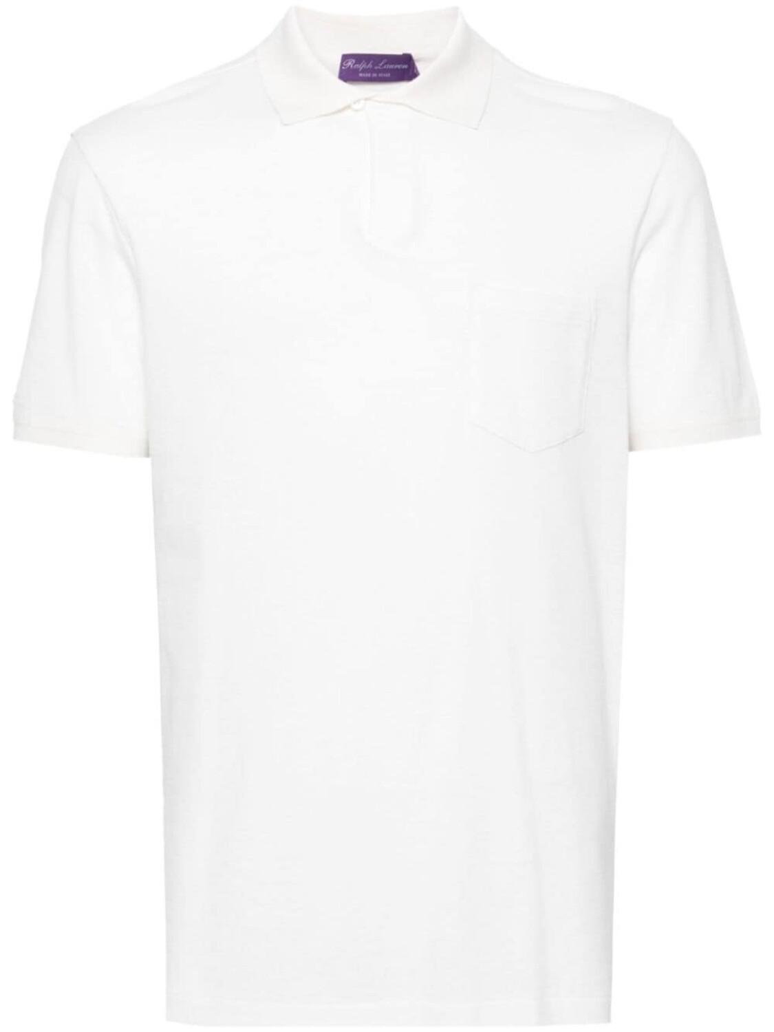 

Ralph Lauren Purple Label рубашка поло с разрезом, белый