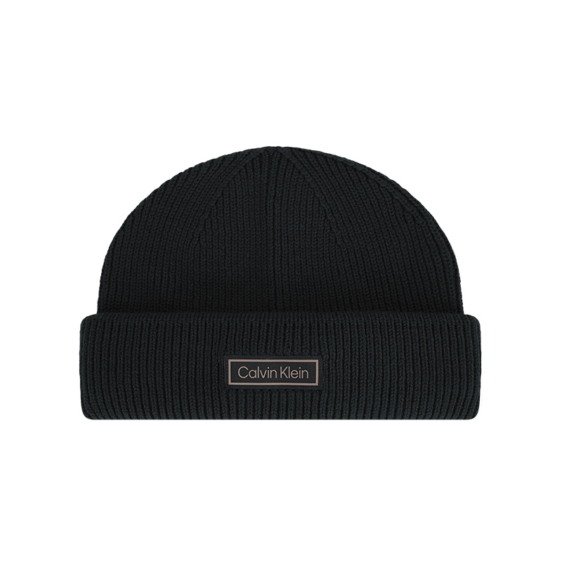 

Calvin Klein Шерстяная унисекс шапка Space Black, UB1-Space Black