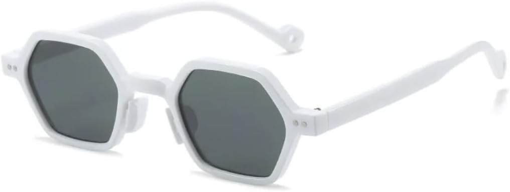 

Солнцезащитные очки для мужчин и женщин - защита UV400 - прозрачные линзы Ocean Lens Rivets с градиентным покрытием для занятий спортом на открытом воздухе и вождения DSVIGF, White