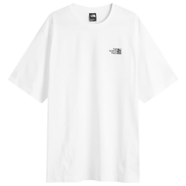 

Футболка с принтом для бега, свободная The North Face, белый