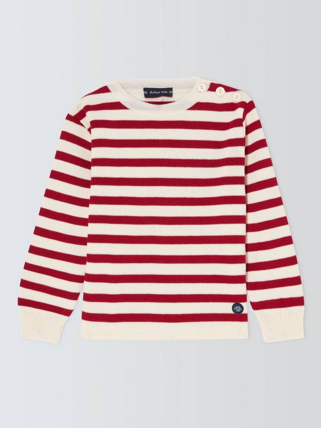 

Детский полосатый джемпер Armor Lux, Nature/Braise