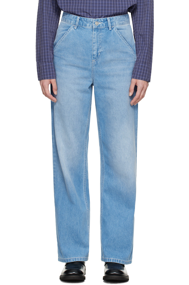 

Простые джинсы Carhartt Work In Progress, синий
