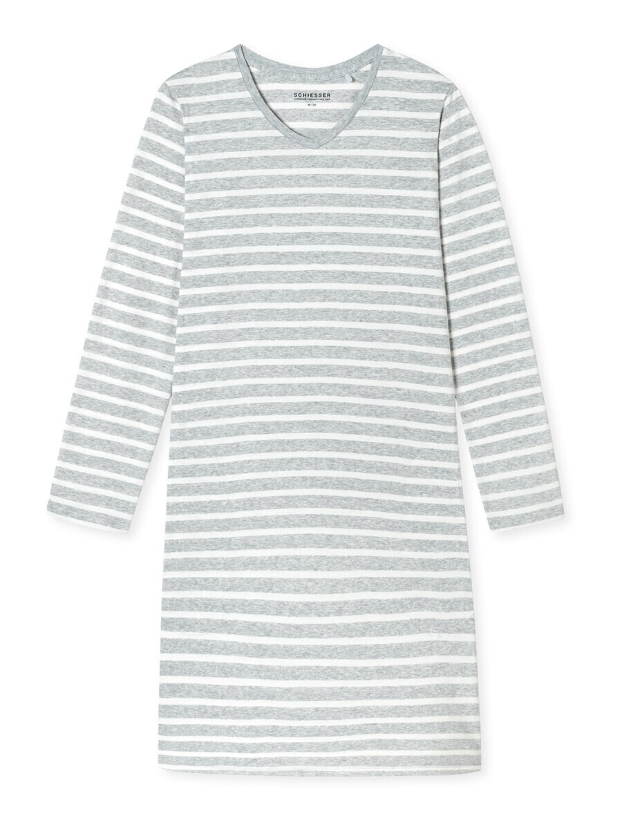

Ночная рубашка SCHIESSER Nightgown Casual Essentials, пятнистый серый